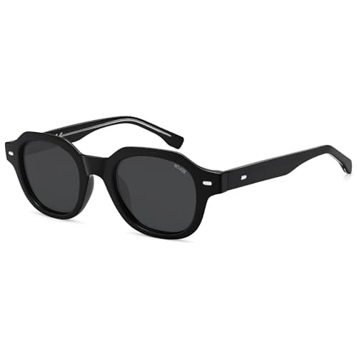 SOJOS Retro Polygon Round (Italian Acetate)
